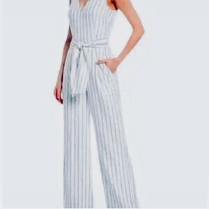 Antonio Melani Trina striped jumpsuit size 2